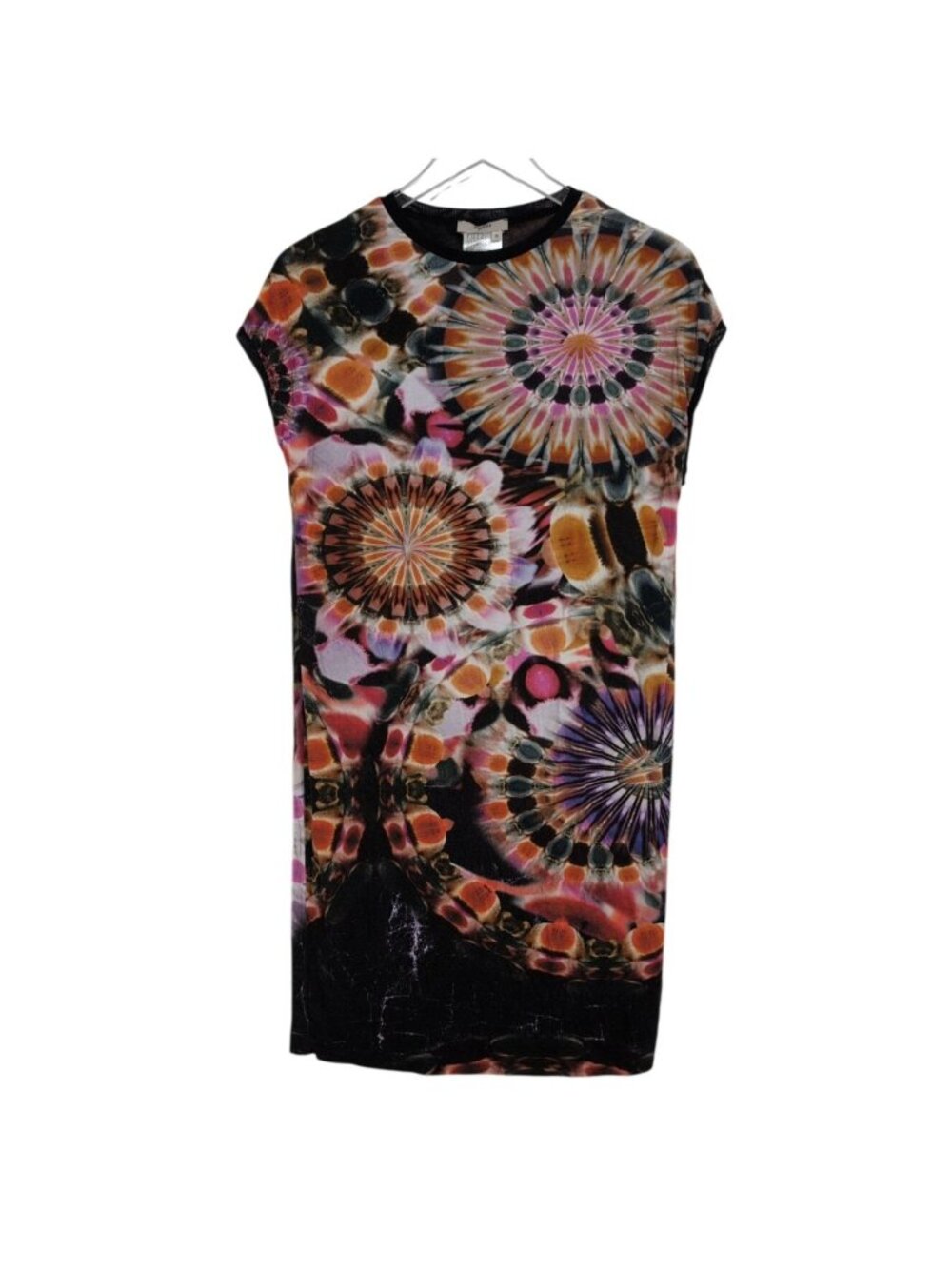 Fuzzi Kaleidoscope Dress Womens Size Small Black Psychedelic Heritage Whimsigoth